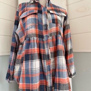 Plaid Button-Up Shirt